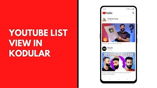 Recreate youtube like list view in kodular || Pixel editor