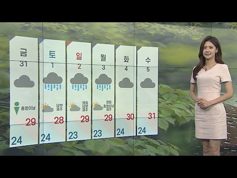 [날씨] 밤부터 충청·호남 '폭우'…내일 밤 비 그쳐 / 연합뉴스TV (YonhapnewsTV)
