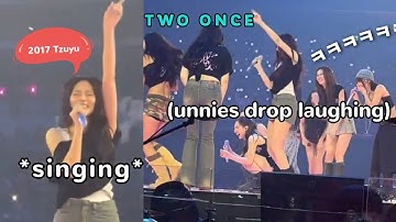 twice debuts nostalgic “TWICE Song” in chaotic concert moment 😂