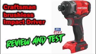Craftsman 20v brushless impact driver review