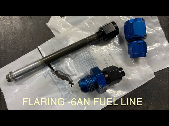 How to: Flaring hardline for -6AN fitting. More fuel line flaring. This  time for AN fitting. 