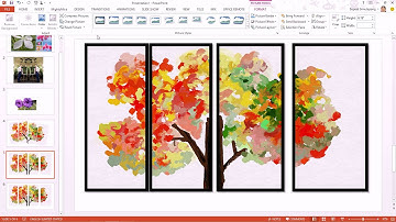 สาธิตการแต่งภาพด้วย PowerPoint