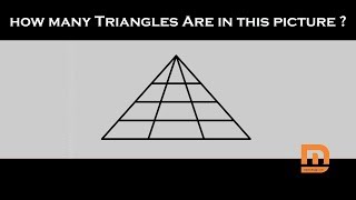 Can You Count All the Triangles in 30 Seconds? 🤔 | Viral Brain Teaser Challenge! #mathpuzzle #IQTest