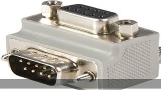 StarTech.com Right Angle DB9 to DB9 Serial Cable Adapter Type 2 - M/F (GC99MFRA2),Gray