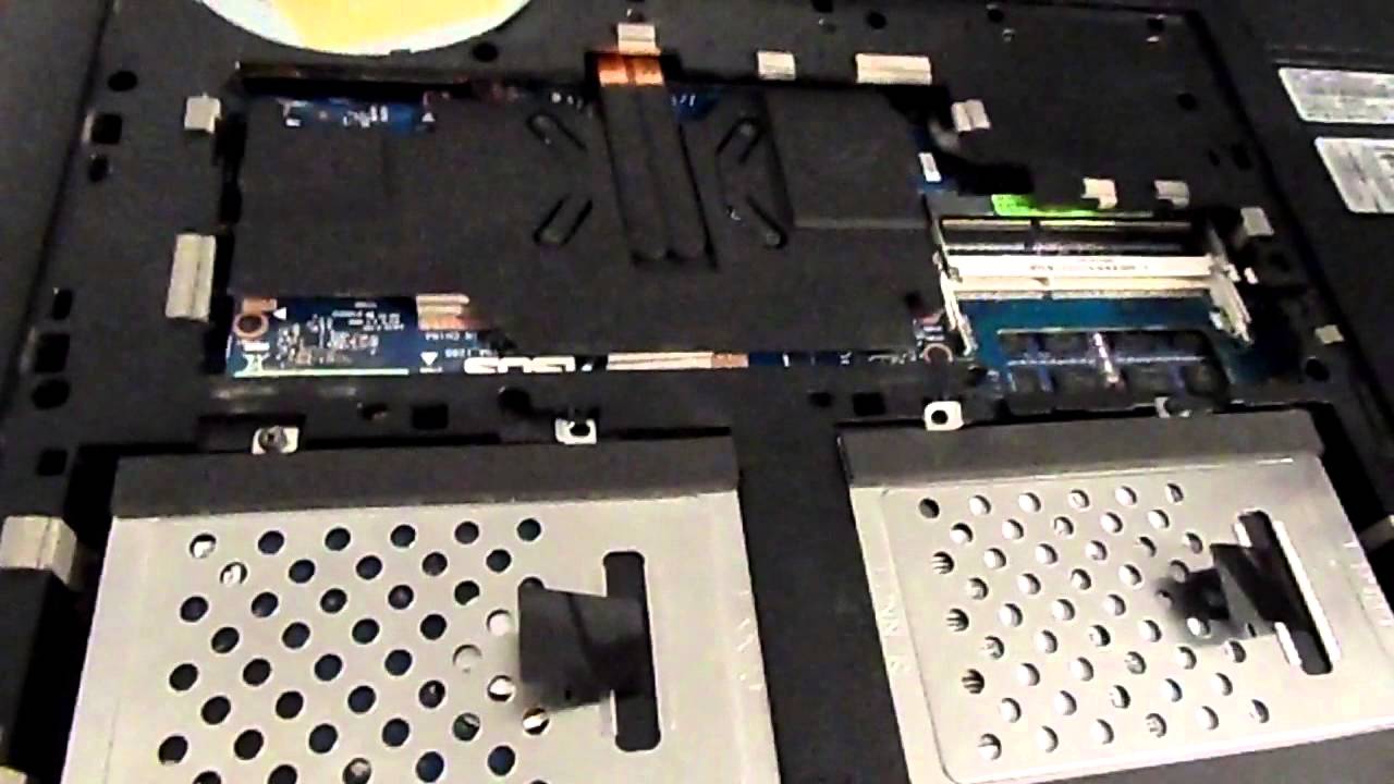 How to change hard drive and RAM (Clean the fan) on Asus G75VW! Dis  assembly - YouTube