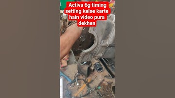 Activa 6g timing setting kaise karte hain video pura dekhen #automobile #mechanic #bike #trending