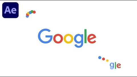 Google Logo Animation In Adobe After Effects - After Effects Tutorial - No Plugins.