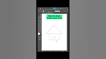 Quick Tutorial | How To Illustrate Home Icon in Adobe Illustrator #shorts