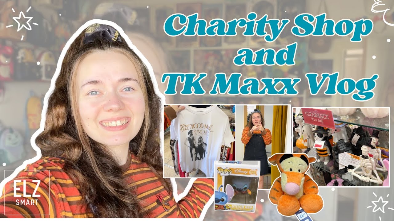 CHARITY SHOPPING and TK MAXX - Vlog October '25 | Elz Smart