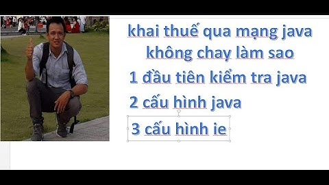 Lỗi java không đổi được mật khẩu nộp thuế