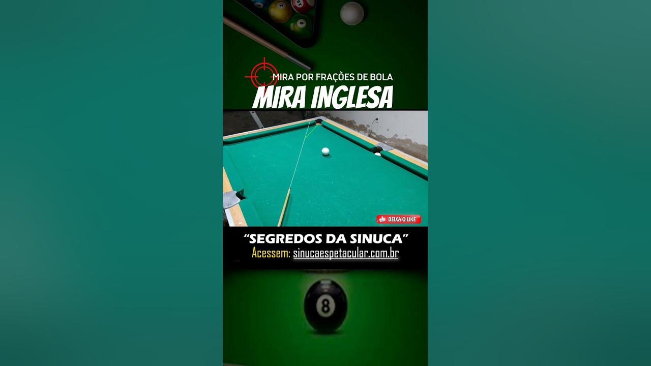 Como descontar o EFEITO em bola de reta!! 🔥🎱 