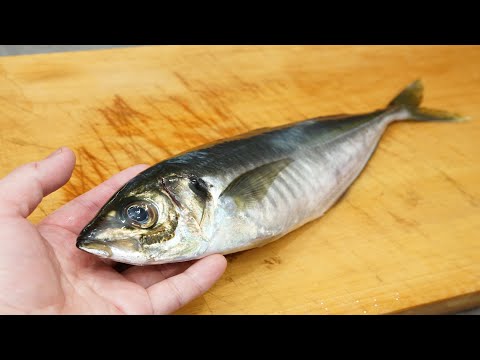 鯵（アジ）のさばき方と刺身の作り方  Horse mackerel sashimi