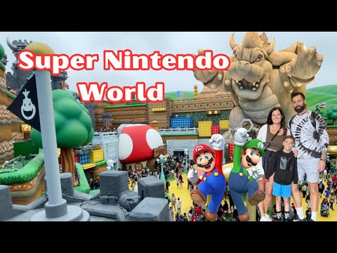 He was SO Excited at Super Nintendo World at Universal Studios Hollywood!