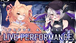 【#演奏】告知あり✨チェロとフルートの演奏コラボ🎻🪈癒しのひとときを過ごそう✨ w/ @shibaneflute 【#DevilithViolustre 】 - Video