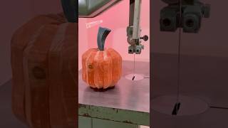 🎃 Pumpkin Carving on Bandsaw by:  @brikologik #woodworking #bandsaw #halloween #pumpkin