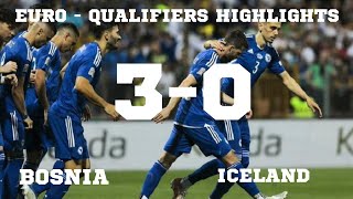 Bosnia Herzegovina vs Iceland 3-0 Highlights | EURO 2024 Qualification
