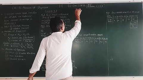 Std 11||COMMERCE||STATE|GSHEB|CH 4|Measures Of Dispersion Exercise 4.1|L1