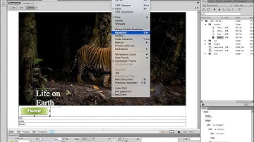 Dreamweaver - creating a graphic based button menu