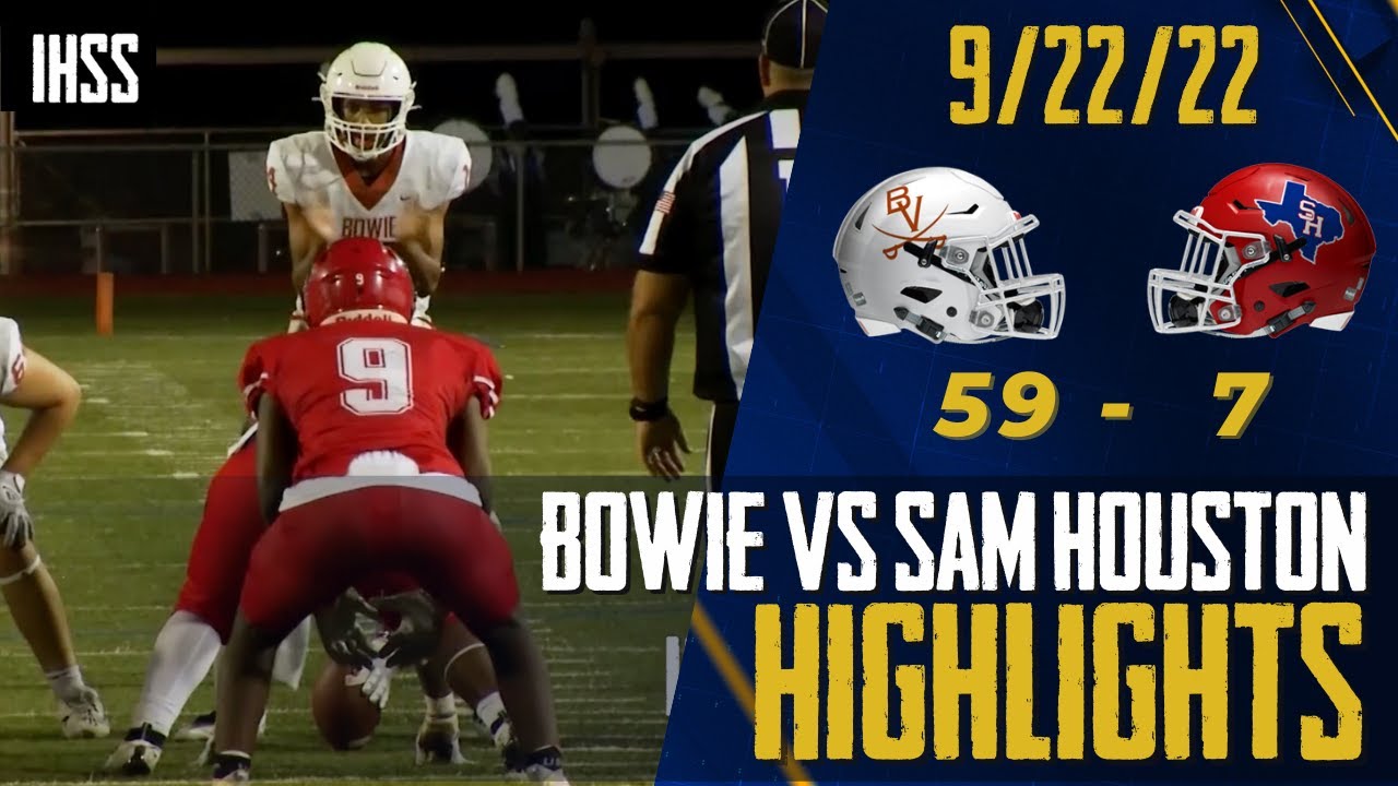 Arlington Bowie at Arlington Sam Houston - 2022 Week 5 Football ...