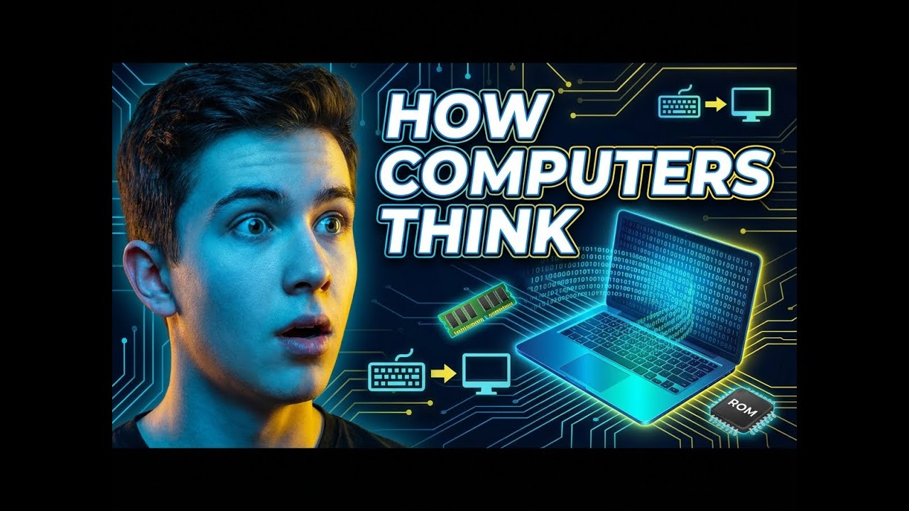 How a Computer Works from Scratch | Binary Code, RAM, ROM & More - YouTube