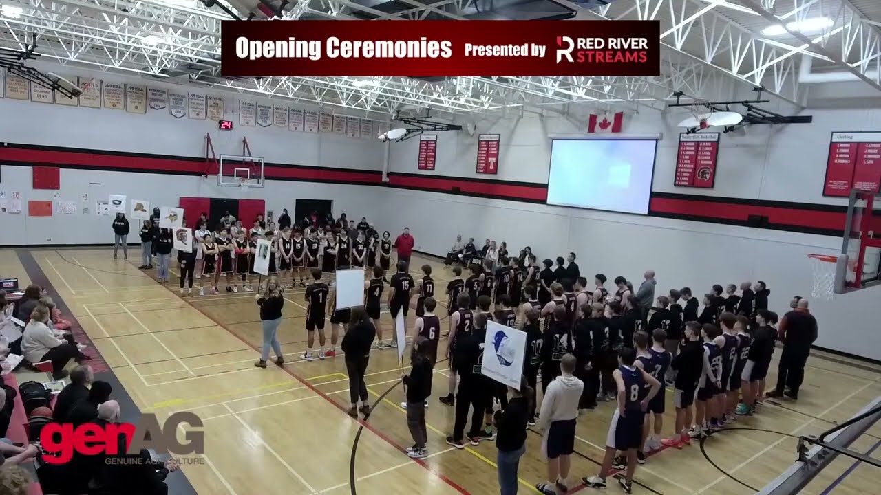 Opening Ceremonies   2024 AA Varsity Basketball Provincials   Russell, MB