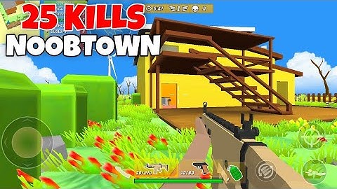 25 Kills on the Noobtown Map - Dude Theft Wars Multiplayer Gameplay #8 (No Commentary)