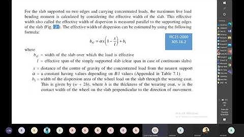 Design of deck slab bridge part 1