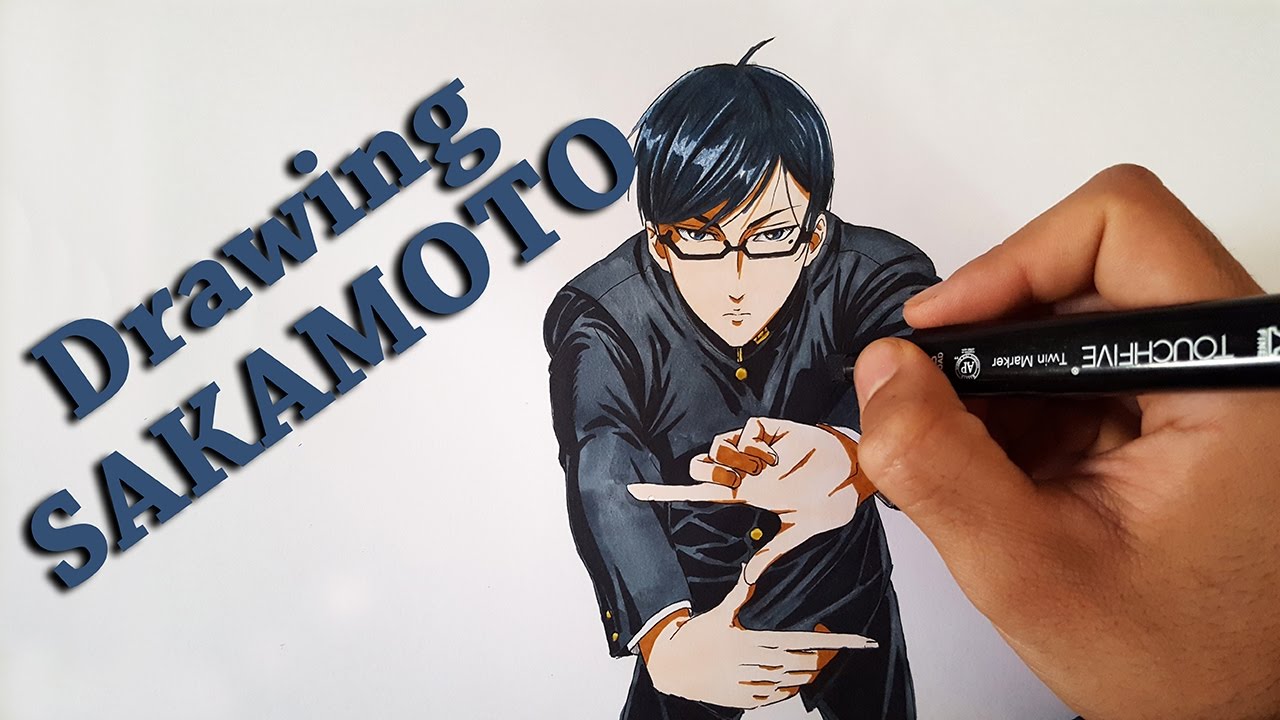 Drawing Sakamoto From Sakamoto Desu Ga 