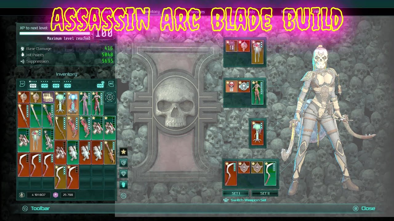 Assassin Arc Blade build / Warhammer 40k / Inquisitor martyr / Assassin build 2023 / ウォーハンマー 40,000