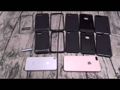 iPhone 8 and iPhone 8 Plus Spigen Case Lineup and Tempered Glass Screen Protector