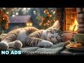12 Hours Cat Sleep Music 🔥 Sleeping Music For Cats - Fireplace Crackling For Cats Warm Comfort