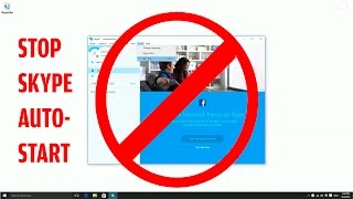 how to disable skype from starting up automatically