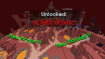 FIRST LOOK AT THE NEW NETHER UPDATE (Hypixel Skyblock)
