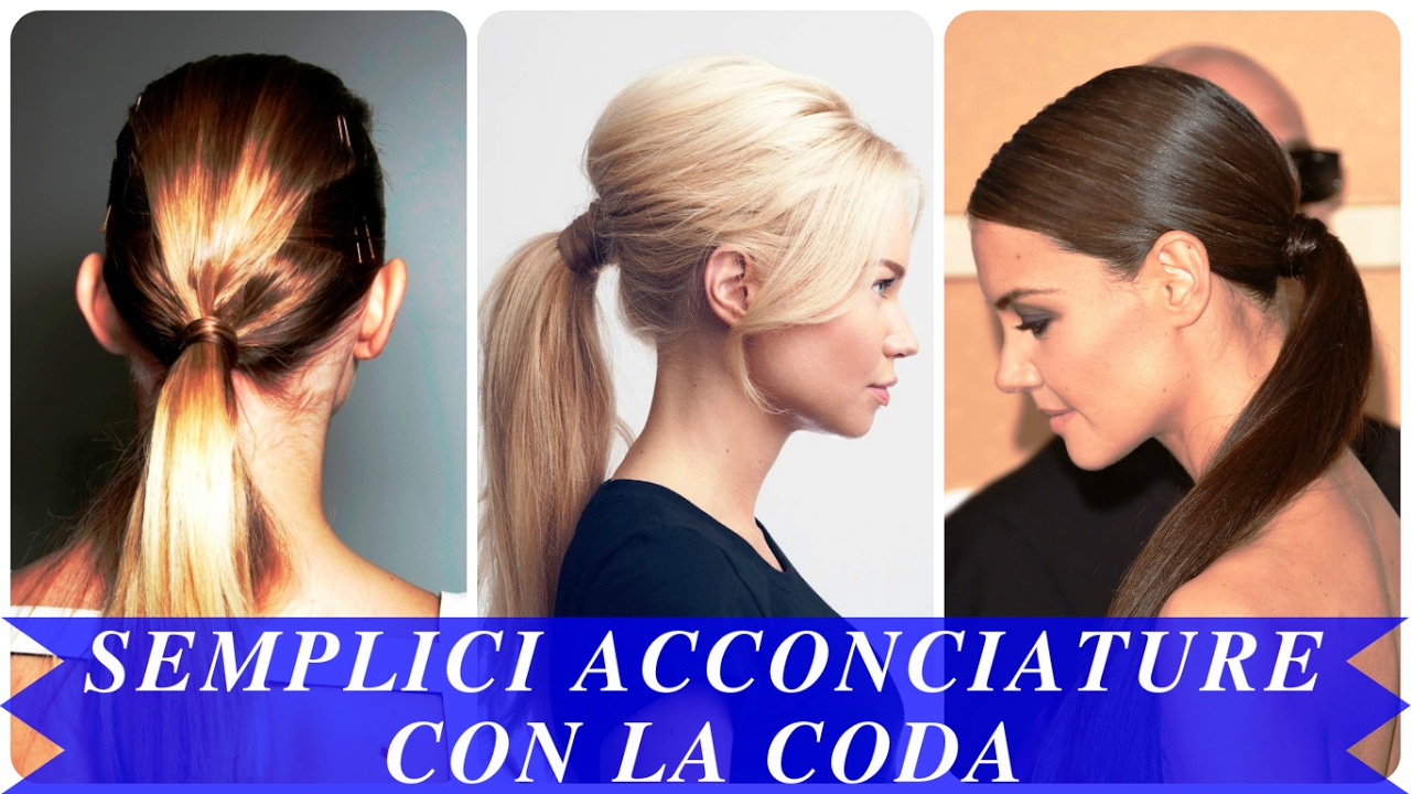 acconciature con coda finta