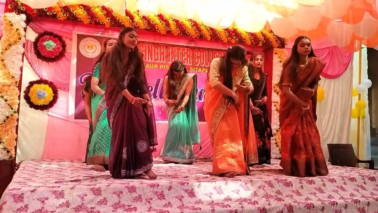 Farewell function. In Umrav Singh Inter College