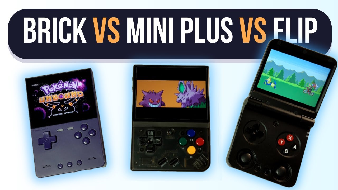 TrimUI Brick vs Miyoo Mini + (Plus) vs Miyoo Flip V2 – Which Is the Best Retro Handheld?