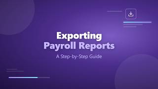 Exporting payroll reports