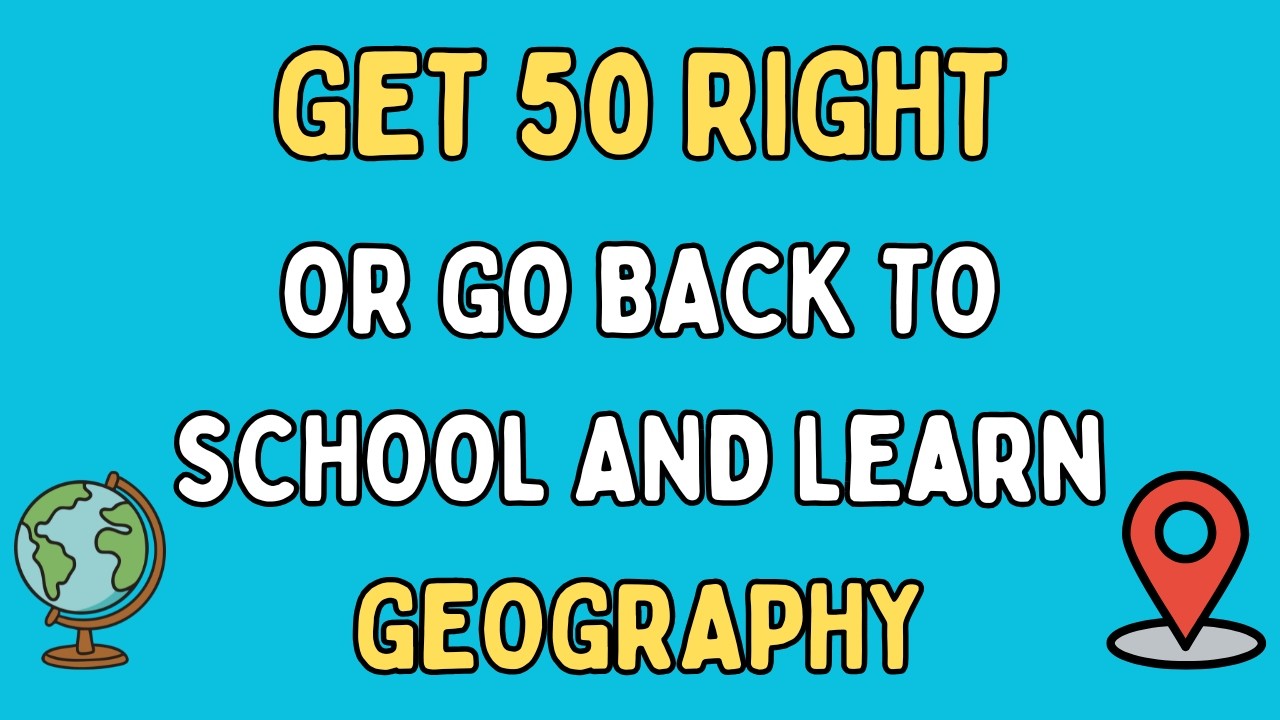🌍 Geography Quiz: How Much Do You Know About Geography? 🤔▶️ Play and Find Out!🔥