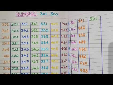 #Number_Counting (301 to 500) || (Maths Mania) || Class 3rd ||
