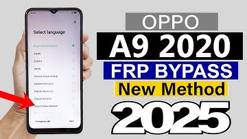 OPPO A9 2020 : Google Account/ FRP Bypass - 100% Working (Without Pc)