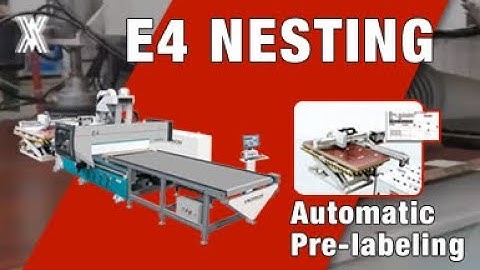 Excitech E4 Nesting with Automatic Pre Labeling