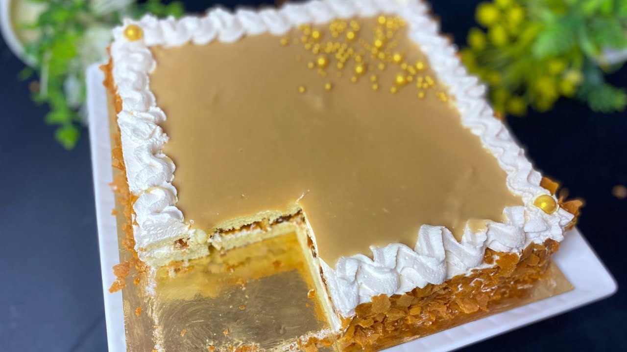 🚨أرخص و أسرع حلوة لاكريم او طورطة سهلة  بدون جيلاتين ولافلان وطعم خيالي والله متشبعو منها 👌🏻