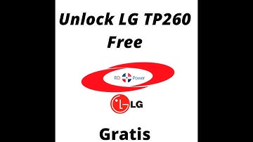 Unlock LG TP260 Not Credit