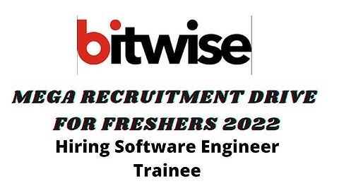 Bitwise India off campus drive 2022 | Software Engineer Trainee | BE/B.Tech #jobrefer4u #job2022