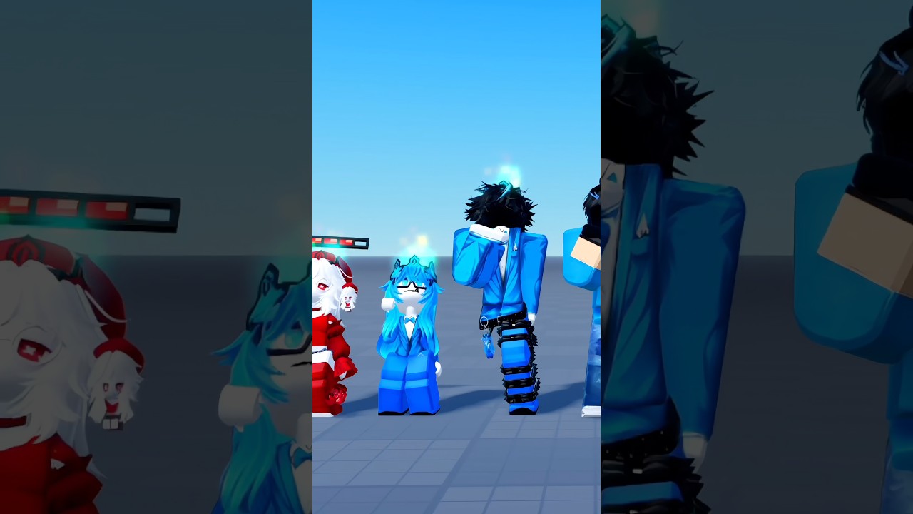 Hicimos el baile de vaqueros😱🔥 #roblox #robloxtrend #robloxshorts #novios #robloxedit