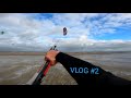vlog #2 I saw a seal! Camber sands UK.    kiteloop