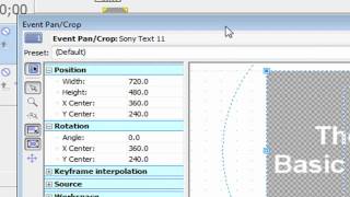 Sony Vegas Keyframing and Zooming