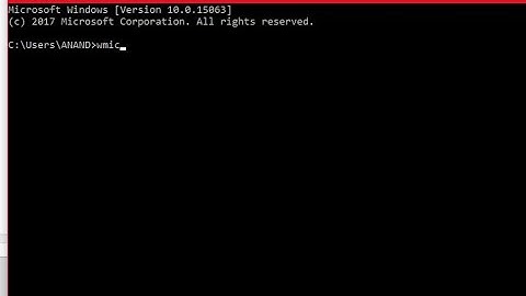 check computer serial number using commad prompt
