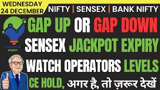 NIFTY &amp; BANK NIFTY PREDICTION AND ANALYSIS FOR WEDNESDAY, 24 DECEMBER 2025 | FREE MARKET ANALYSIS