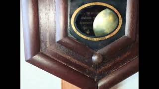 米国Seth Thomas 金筋八角ゼンマイ振り子時計 - YouTube
